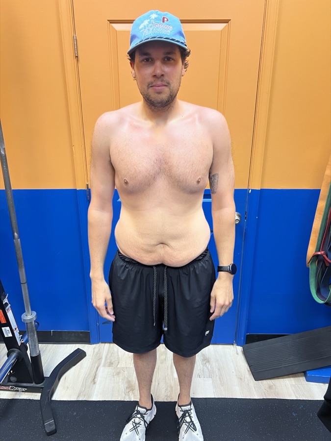 Real Legion Hatboro member before 6 weeks of coaching